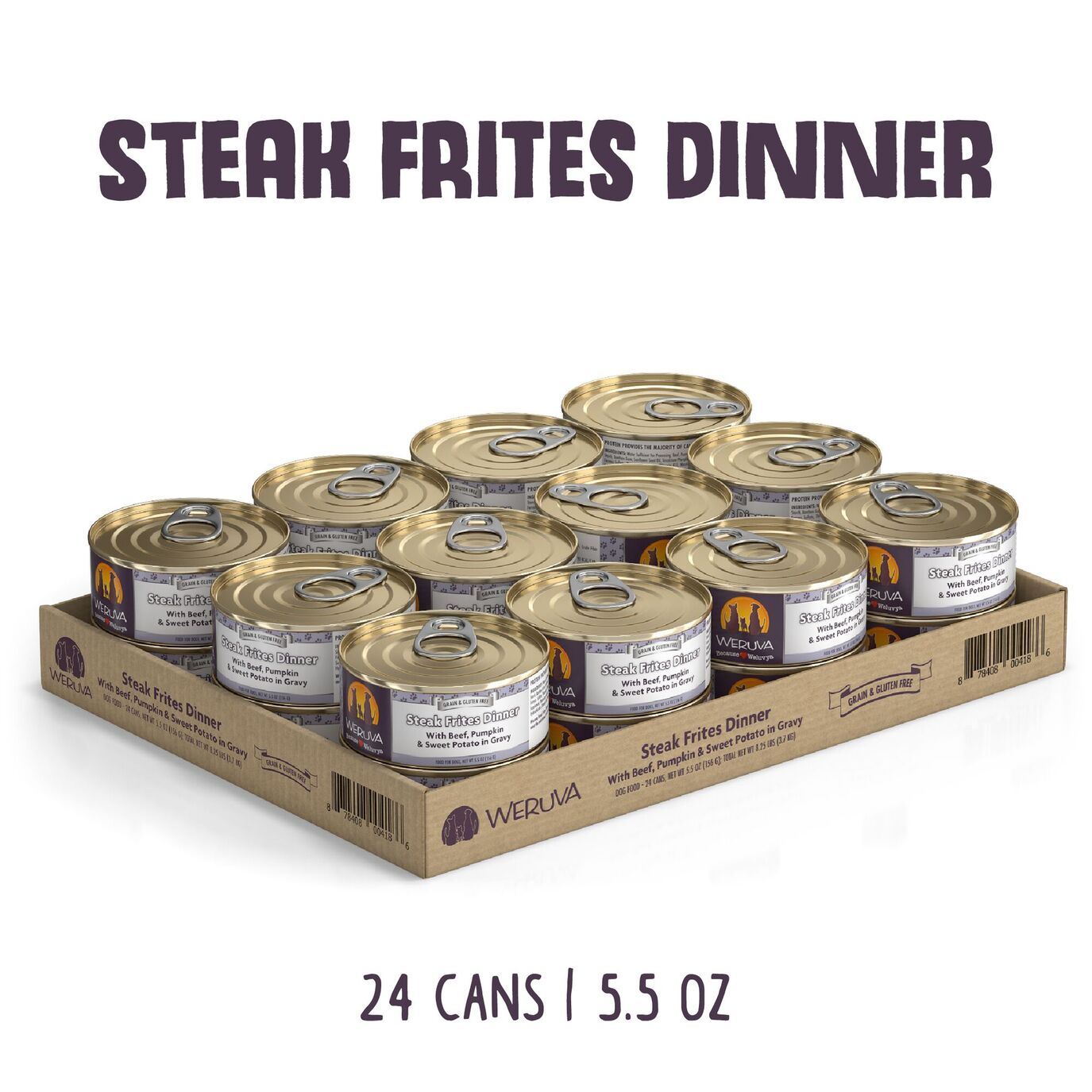 Weruva Steak Frites For Dogs 12 pack