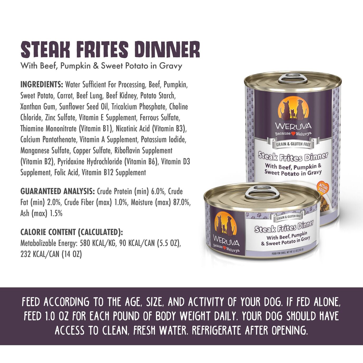Weruva Steak Frites For Dogs