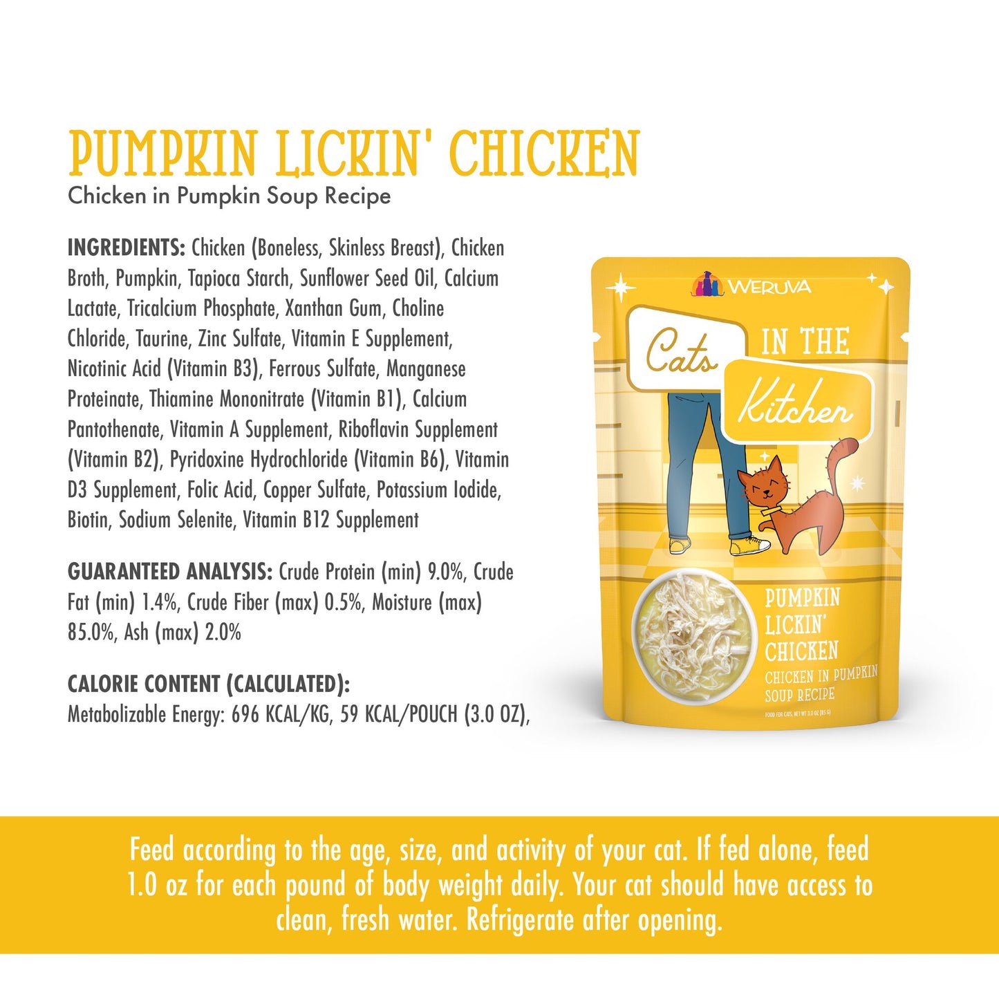 Weruva Pumpkin Lickin' Chicken For Cats 12 Pack