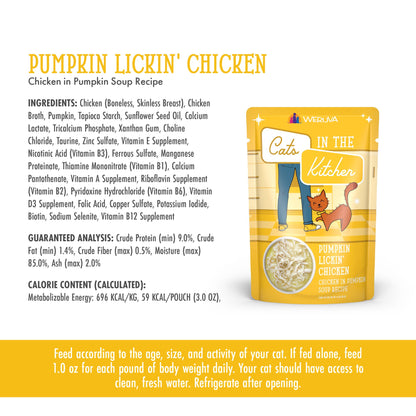 Weruva Pumpkin Lickin' Chicken For Cats 12 Pack
