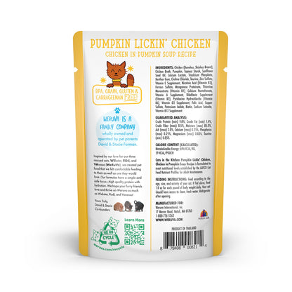 Weruva Pumpkin Lickin' Chicken For Cats 12 Pack