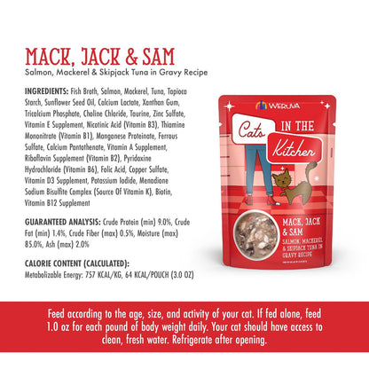 Weruva Mack, Jack And Sam For Cats 12 Pack