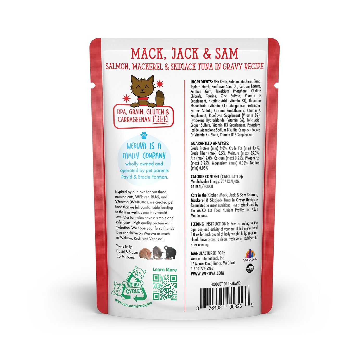 Weruva Mack, Jack And Sam For Cats