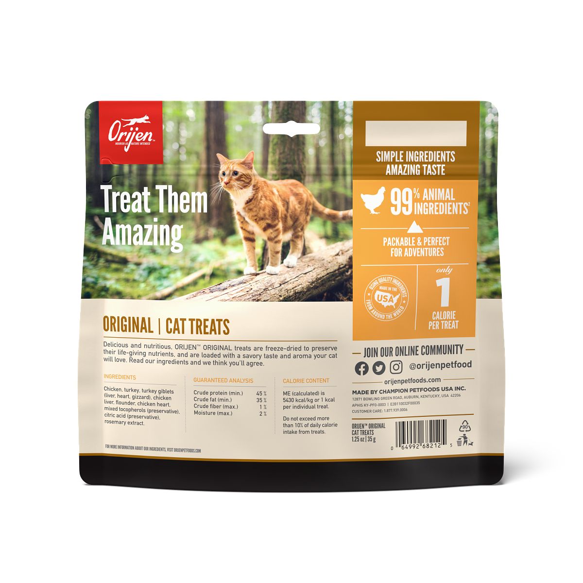 Orijen Original Freeze-dried Cat Treats