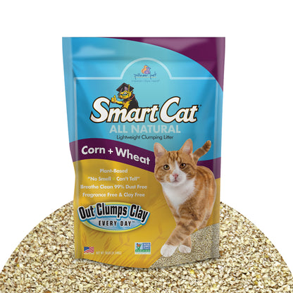 SmartCat All Natural Clumping Litter - 100% Corn and Wheat