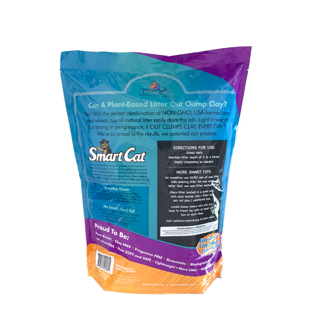 SmartCat All Natural Clumping Litter - 100% Corn and Wheat