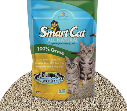 SmartCat All Natural Clumping Litter - 100% Grass (Original)
