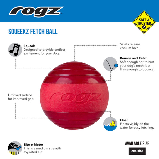 Rogz Squeeks Fetch Ball